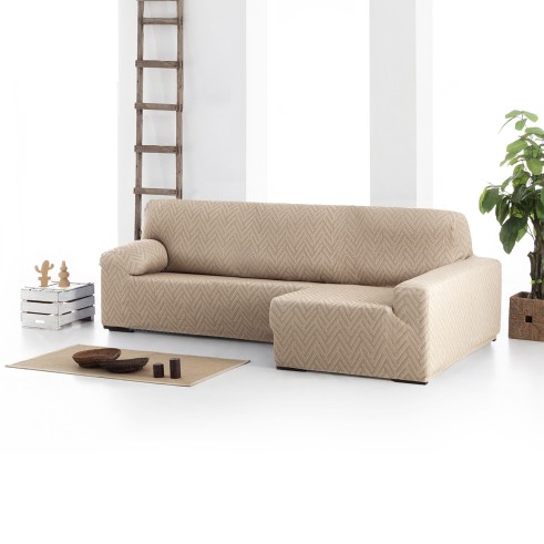 Capa elástica Argos para Chaise Longue | Tecido Geométrico e Renovação