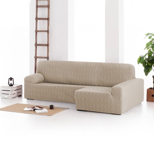 Capa elástica Iria para Chaise Longue | Estilo contemporâneo com ajuste sob medida