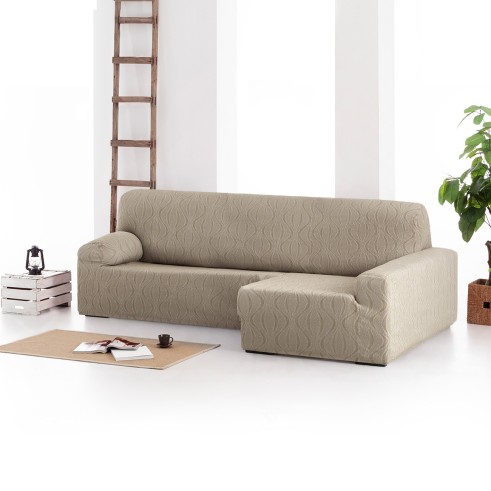 Capa elástica para chaise longue Iria | Estilo contemporâneo com ajuste sob medida