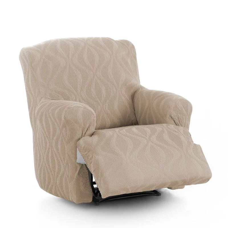 Capa elástica para poltrona relax com pés juntos Iria | Proteção total com estética atual Capa elástica para poltrona relax com pés juntos Iria | Proteção total com estética atual