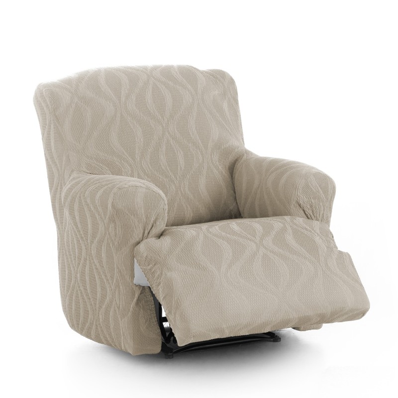 Capa elástica para poltrona relax com pés juntos Iria | Proteção total com estética atual Capa elástica para poltrona relax com pés juntos Iria | Proteção total com estética atual