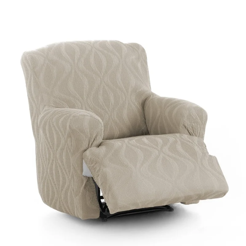 Capa elástica para poltrona relax com pés juntos Iria | Proteção total com estética atual Capa elástica para poltrona relax com pés juntos Iria | Proteção total com estética atual