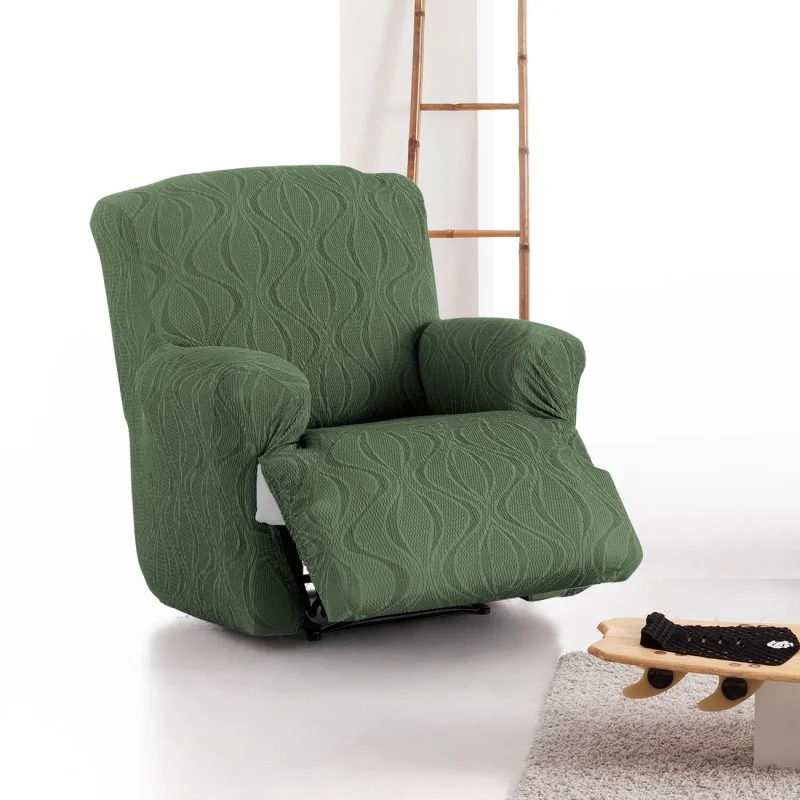 Capa elástica para poltrona relax com pés juntos Iria | Proteção total com estética atual Capa elástica para poltrona relax com pés juntos Iria | Proteção total com estética atual