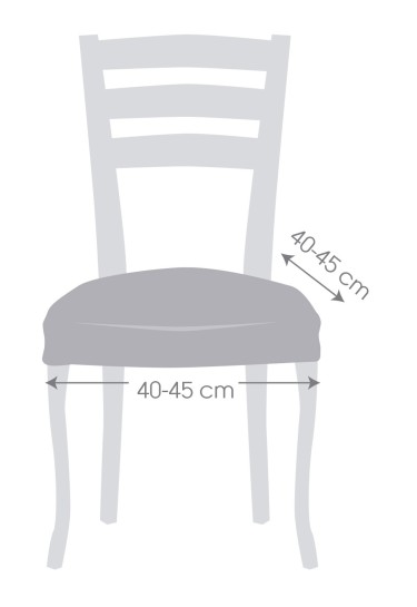Pack de duas capas elásticas para cadeira modelo Iria