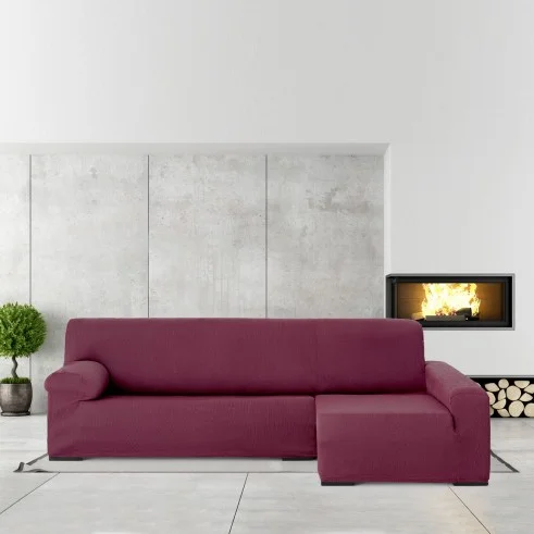 Capa elástica para chaise longue Ulises | Ajuste impecável e textura decorativa