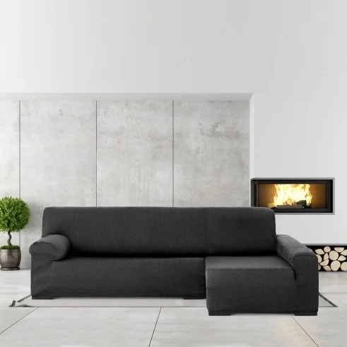 Capa elástica para chaise longue Ulises | Ajuste impecável e textura decorativa
