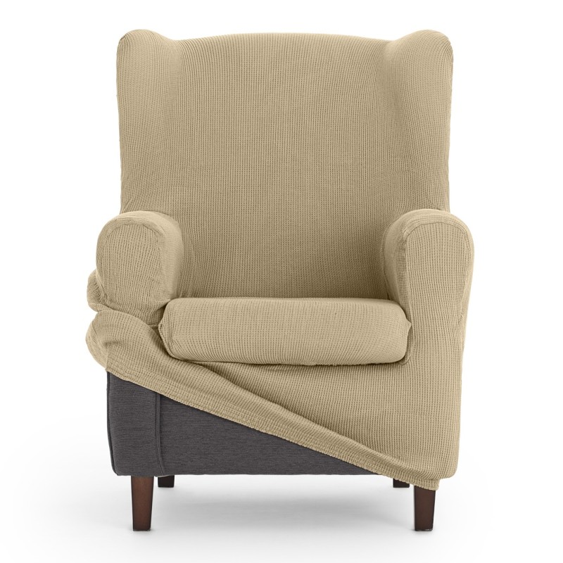Capa elástica para poltrona com orelhas Ulises | Elegância atemporal com proteção moderna Capa elástica para poltrona com orelhas Ulises | Elegância atemporal com proteção moderna