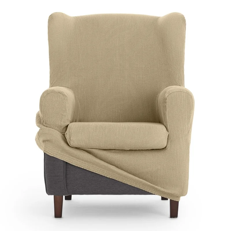 Capa elástica para poltrona com orelhas Ulises | Elegância atemporal com proteção moderna Capa elástica para poltrona com orelhas Ulises | Elegância atemporal com proteção moderna
