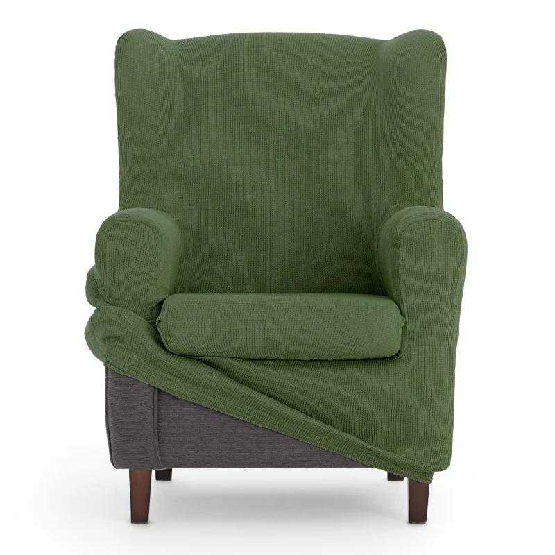 Capa elástica para poltrona com orelhas Ulises | Elegância atemporal com proteção moderna Capa elástica para poltrona com orelhas Ulises | Elegância atemporal com proteção moderna