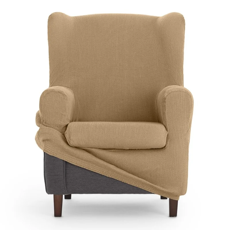 Capa elástica para poltrona com orelhas Ulises | Elegância atemporal com proteção moderna Capa elástica para poltrona com orelhas Ulises | Elegância atemporal com proteção moderna