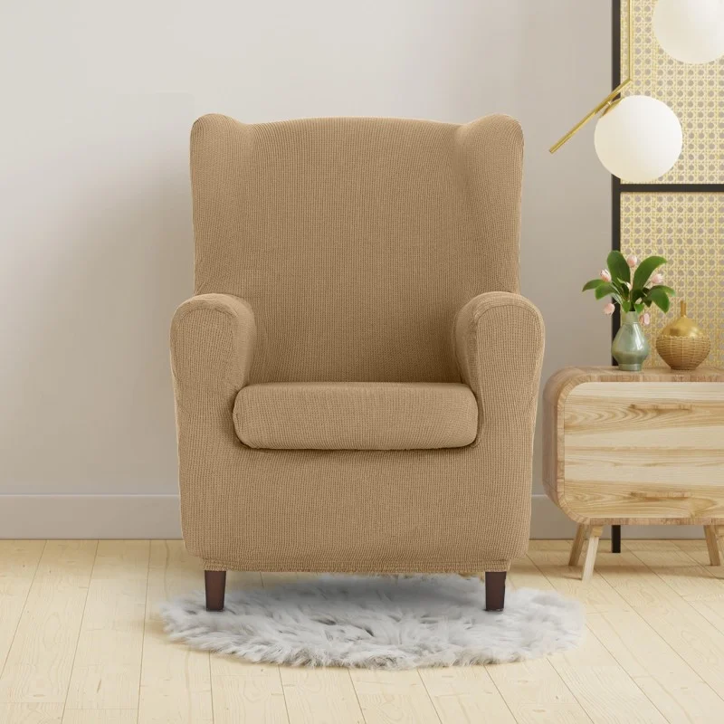 Capa elástica para poltrona com orelhas Ulises | Elegância atemporal com proteção moderna Capa elástica para poltrona com orelhas Ulises | Elegância atemporal com proteção moderna