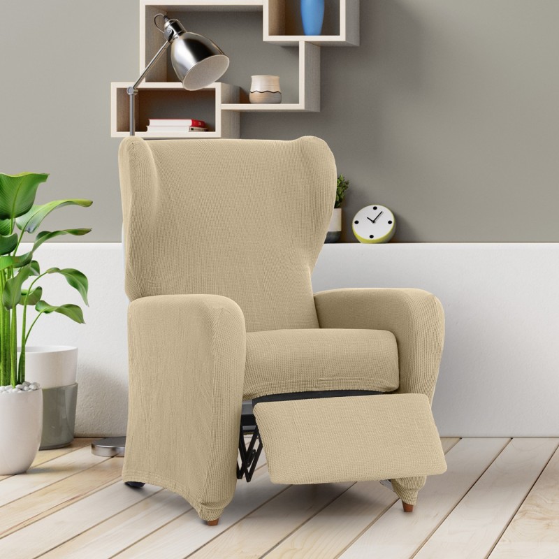Capa elástica para poltrona relax Ulises | Relevo decorativo e conforto diário Capa elástica para poltrona relax Ulises | Relevo decorativo e conforto diário