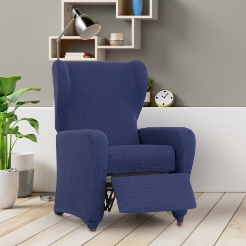 Capa elástica para poltrona relax Ulises | Relevo decorativo e conforto diário
