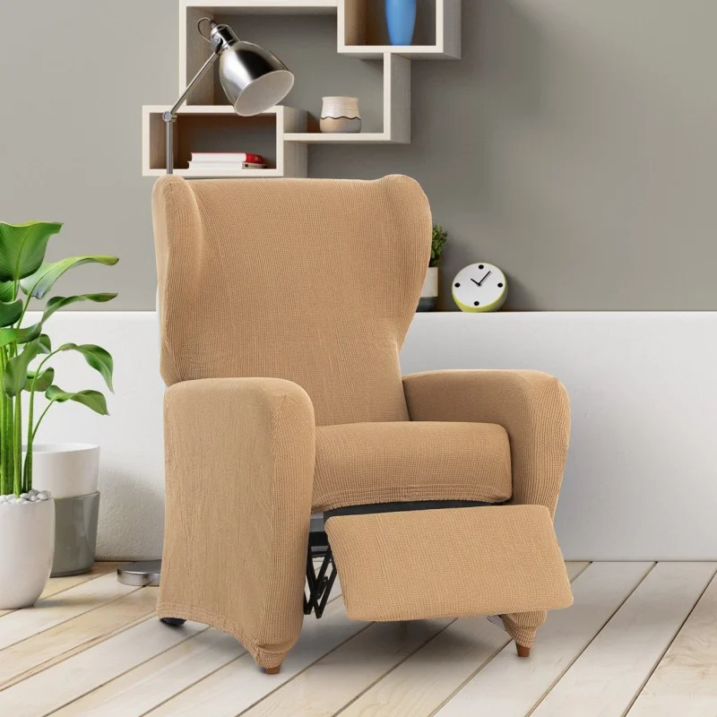 Capa elástica para poltrona relax Ulises | Relevo decorativo e conforto diário