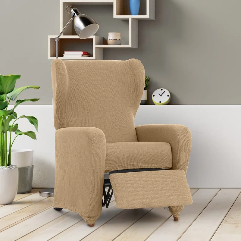 Capa elástica para poltrona relax Ulises | Relevo decorativo e conforto diário Capa elástica para poltrona relax Ulises | Relevo decorativo e conforto diário